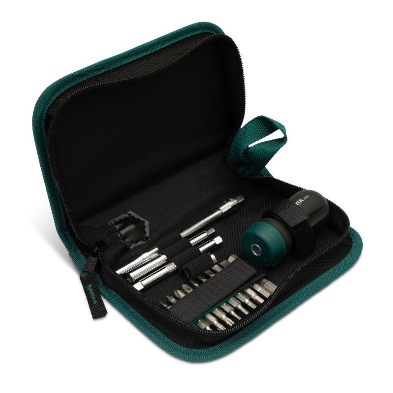 Sata 25 Tlg. Ratschen-Bit-Schraubendreher Set mit kurzem Griff