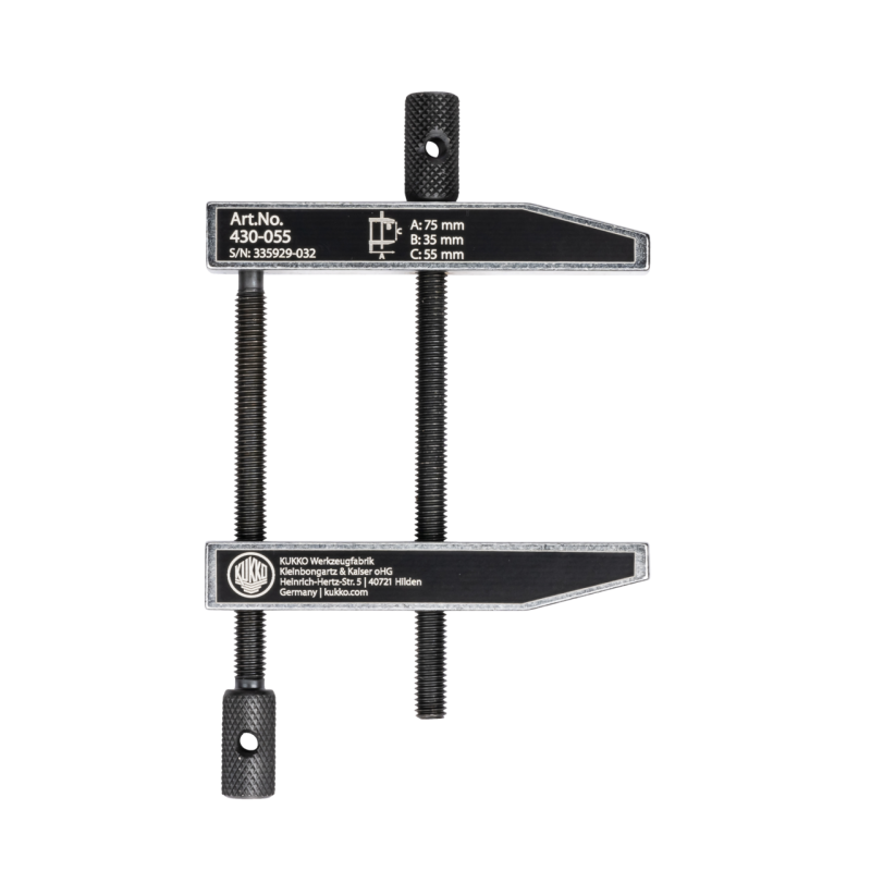 Kukko Parallel-Schraubzwinge mit doppelter Spindelführung