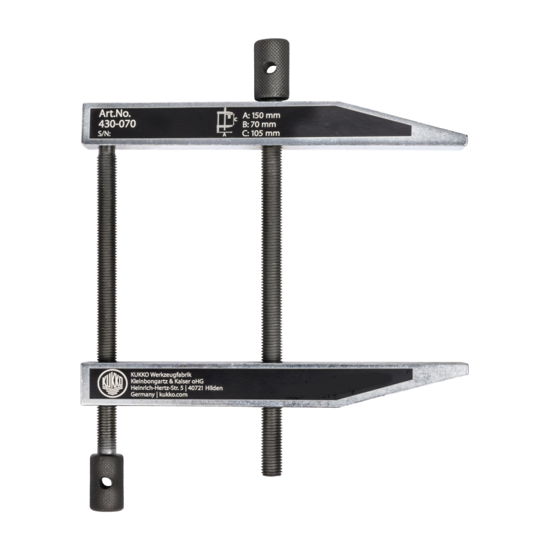 Kukko Parallel-Schraubzwinge mit doppelter Spindelführung