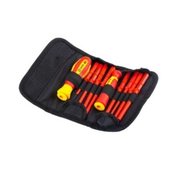 Sata 10 Tlg. Austauschbares Schraubendreher Set isoliert