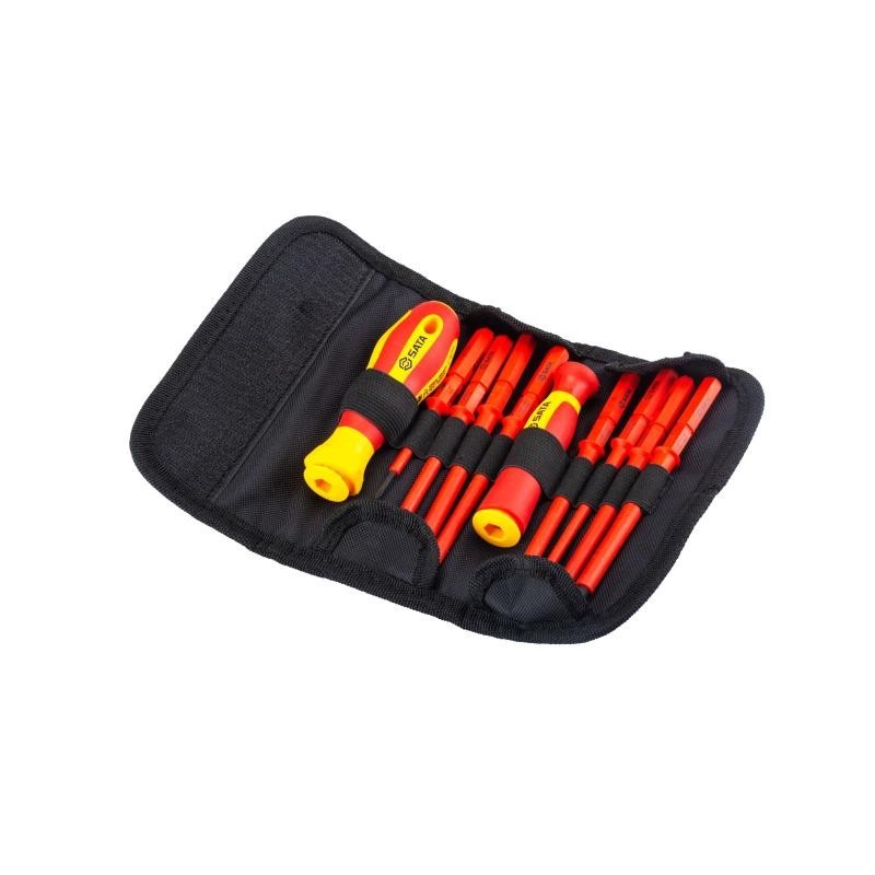 Sata 10 Tlg. Austauschbares Schraubendreher Set isoliert