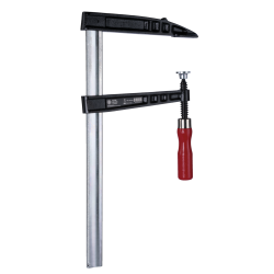 Kukko Tiefspann-Temperguss-Schraubzwinge mit Holzgriff