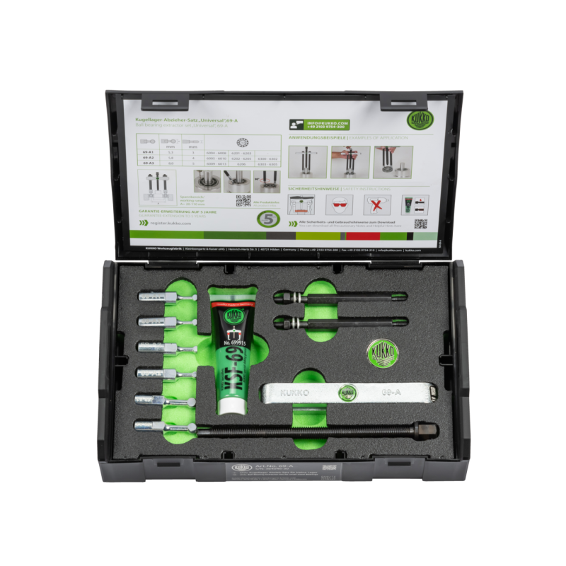 Kukko Kugellager-Abzieh-Satz ?Universal? für kleine Lager Ø