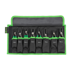 Kukko 8-teiliger Sicherungsringzangen-Satz mit eingesetzten Spitzen für Innen-