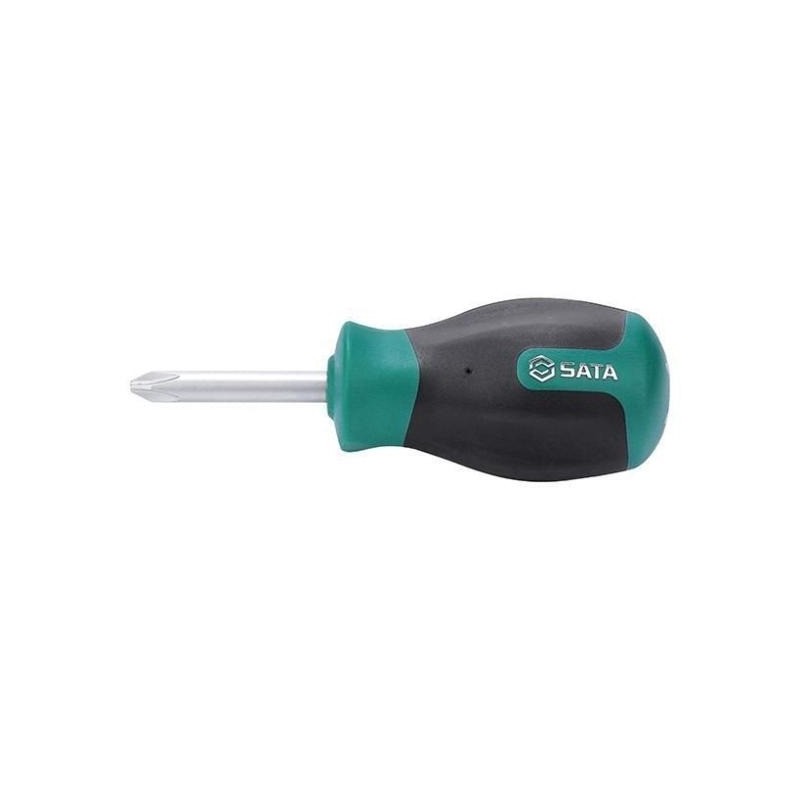 Sata Schraubendreher für Kreuzschlitzschrauben mit softem Griff PH2x38