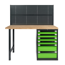 Kukko Stationäre Werkbank mit sechs Schwerlast-Schubladen