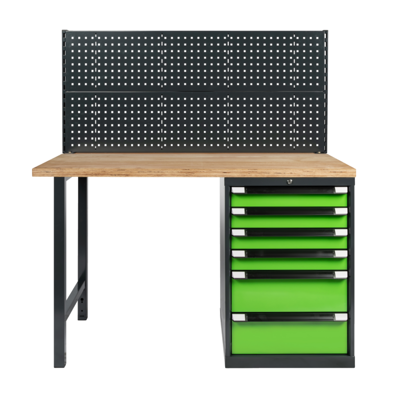 Kukko Stationäre Werkbank mit sechs Schwerlast-Schubladen