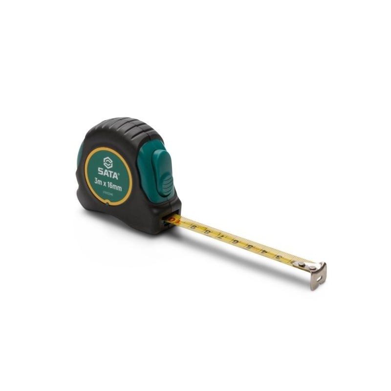 Sata Bandmaß mit Gummigrip und Feststeller 3m/10ft x 16mm