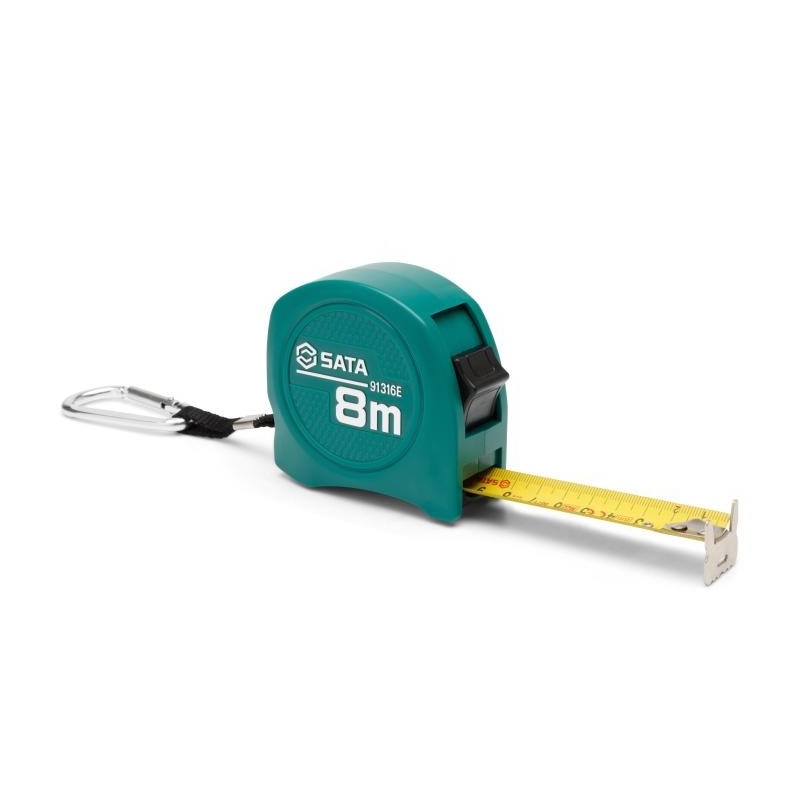 Sata Bandmaß mit Feststeller und Karabiner 8mx25mm