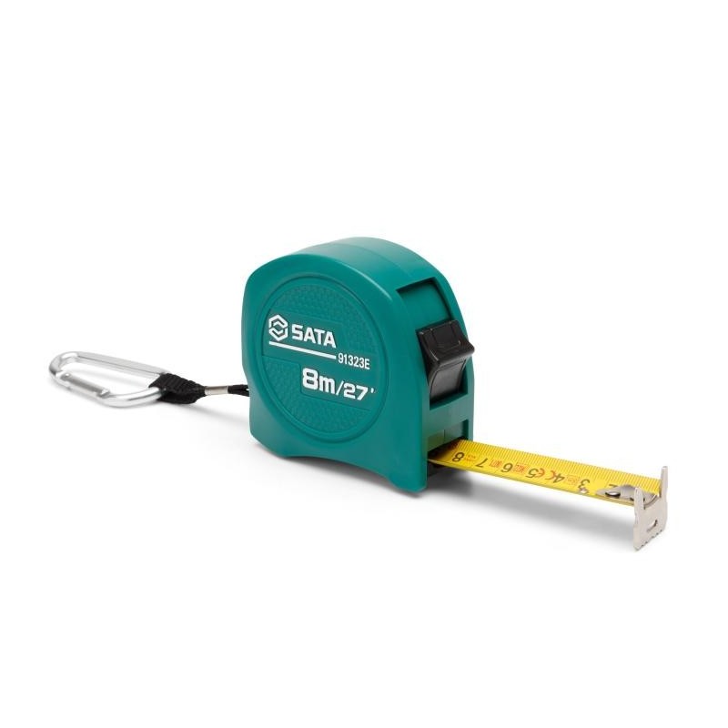Sata Bandmaß mit Feststeller und Karabiner  8m/26'X25mm