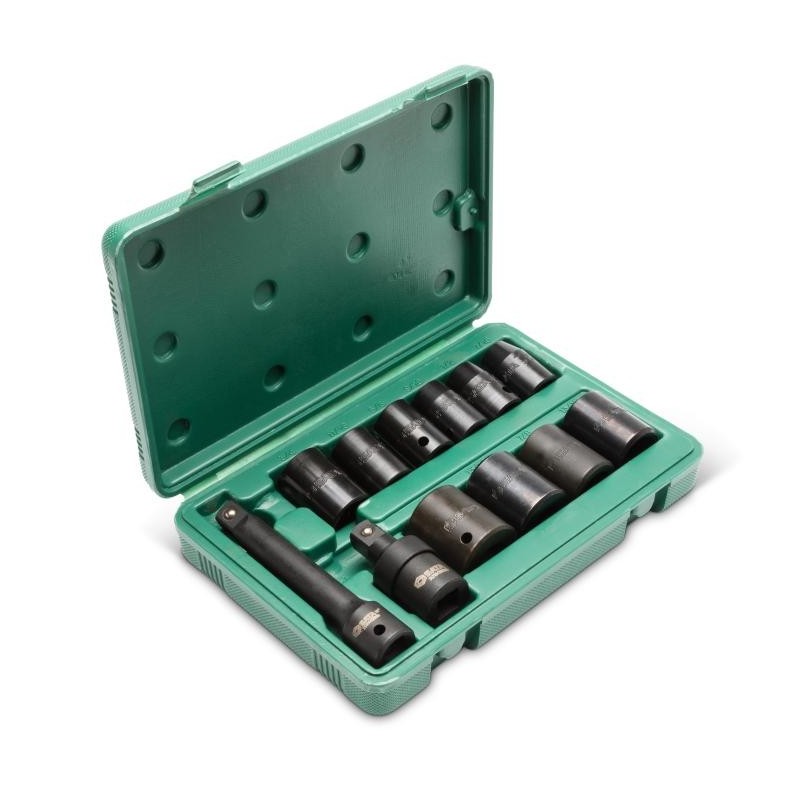 Sata 12 Tlg. 1/2 Zoll 6-Kant Kraft-Stecknuss Set