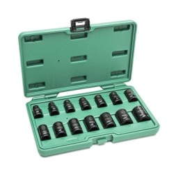 Sata 14 Tlg. 1/2 Zoll 6-Kant Kraft-Stecknuss Set extra dünn