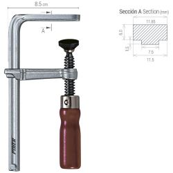 Piher SCHRAUBZWINGE PIHER TMM 16x6 cm