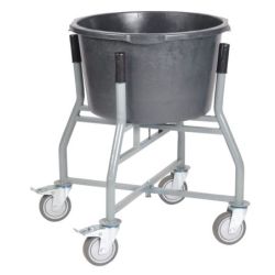 Matador Eimerhalter 65/90L 4 Lenkrollen Gestell grau pulverbeschicht