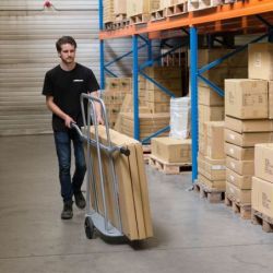 Matador Plattenwagen, leichte Ausführung Vollgummiräder Ø 200 mm,