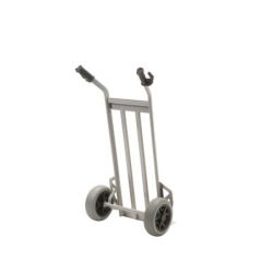 Matador Stapelkarre mit fester Schaufel, Tragkraft 350 kg, gummigrif