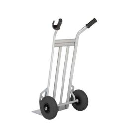 Matador Stapelkarre mit fester Schaufel, Tragkraft 350 kg, gummigrif