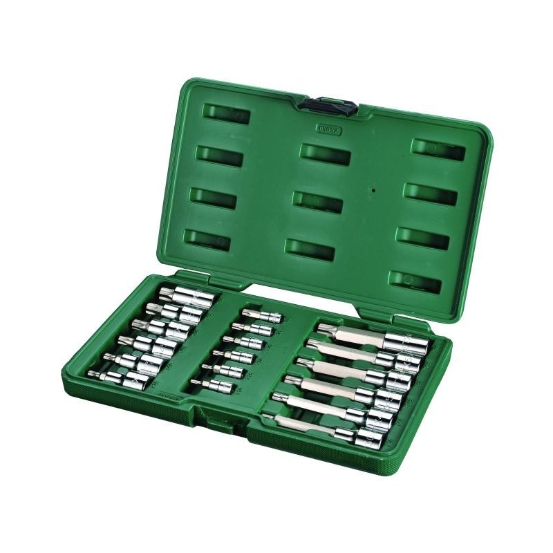 Sata 18 Tlg. 1/4 Zoll & 1/2 Zoll Bit-Stecknuss Satz Torx