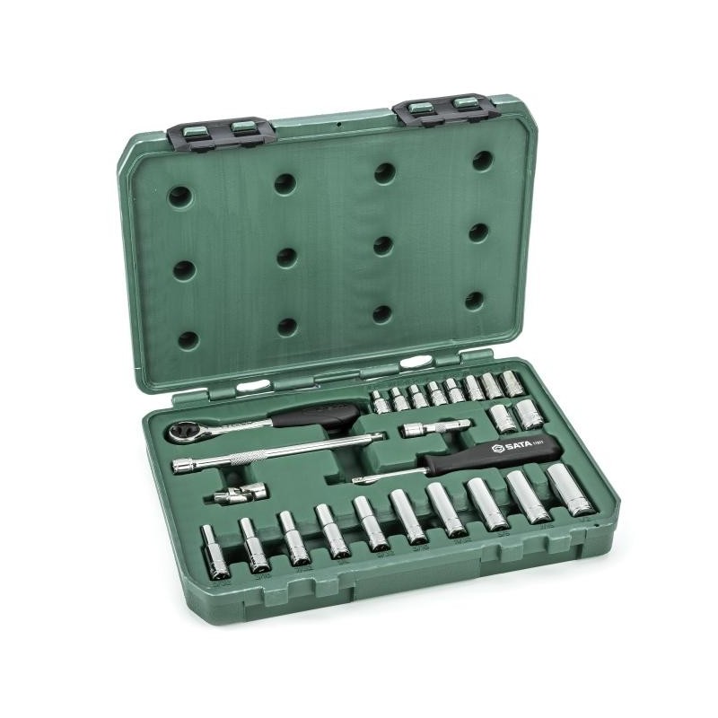 Sata 52 Tlg. 1/4 Zoll 6-Kant Steckschlüssel Satz