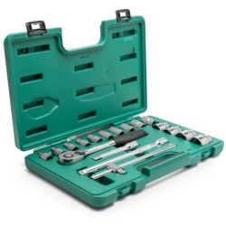 Sata 18 Tlg. 1/2 Zoll 12-Kant Steckschlüssel Satz