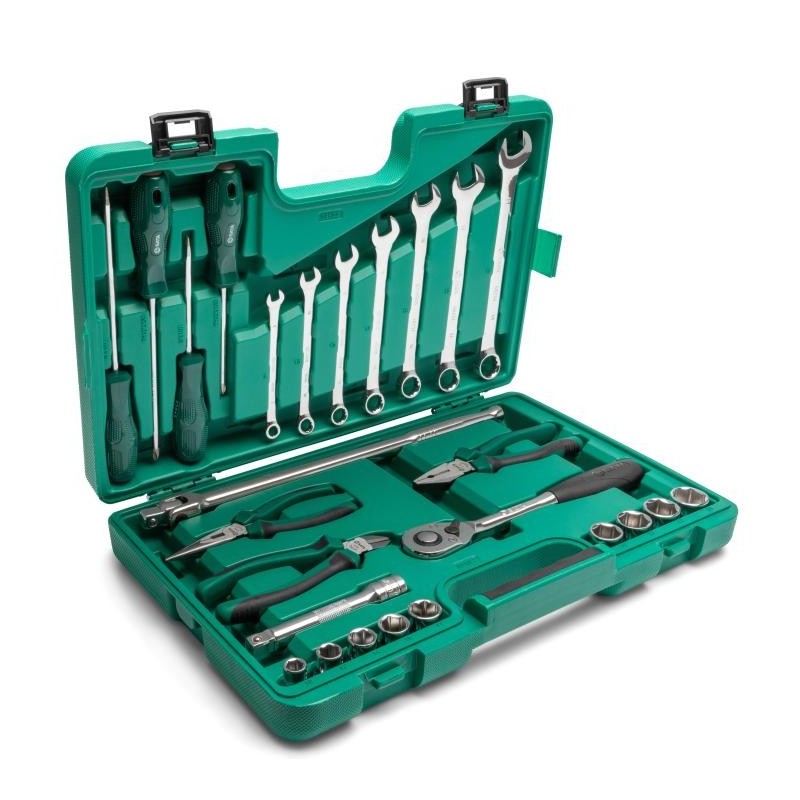 Sata 26 Tlg. 1/2 Zoll 6-Kant Steckschlüssel & Basiswerkzeugset