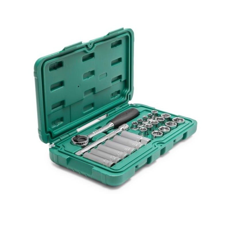 Sata 22 Tlg. 3/8 Zoll 6-Kant Steckschlüssel Satz