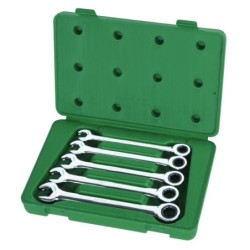 Sata 5 Tlg. Doppelratschen-Ringmaulschlüssel Set - 10