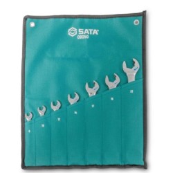 Sata 7 Tlg. Doppelratschen-Ringmaulschlüssel Set - 8