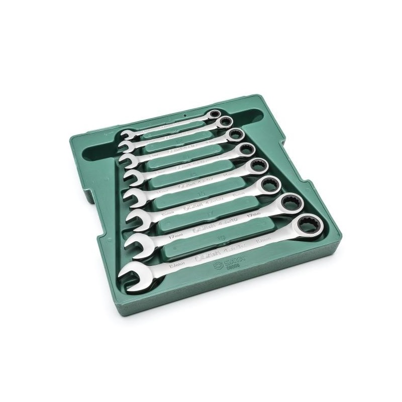 Sata 8 Tlg. Ratschen-Ringmaulschlüssel Set - 8