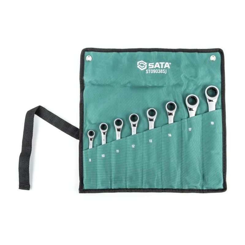 Sata 8 Tlg. Ratschen-Ringmaulschlüssel Set - 10