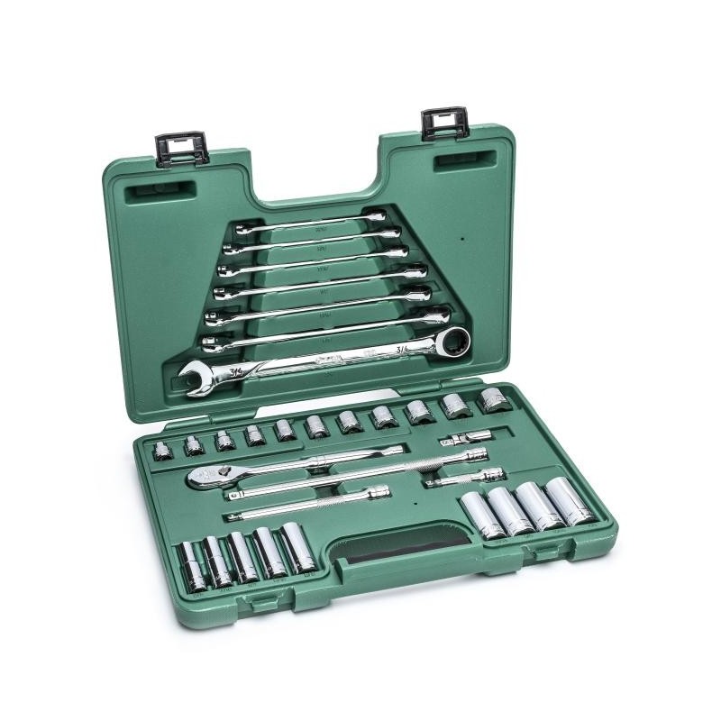 Sata 32 Tlg. 3/8 Zoll 120XP 6-Kant Steckschlüssel & Ratschen-Ringmaulschlü