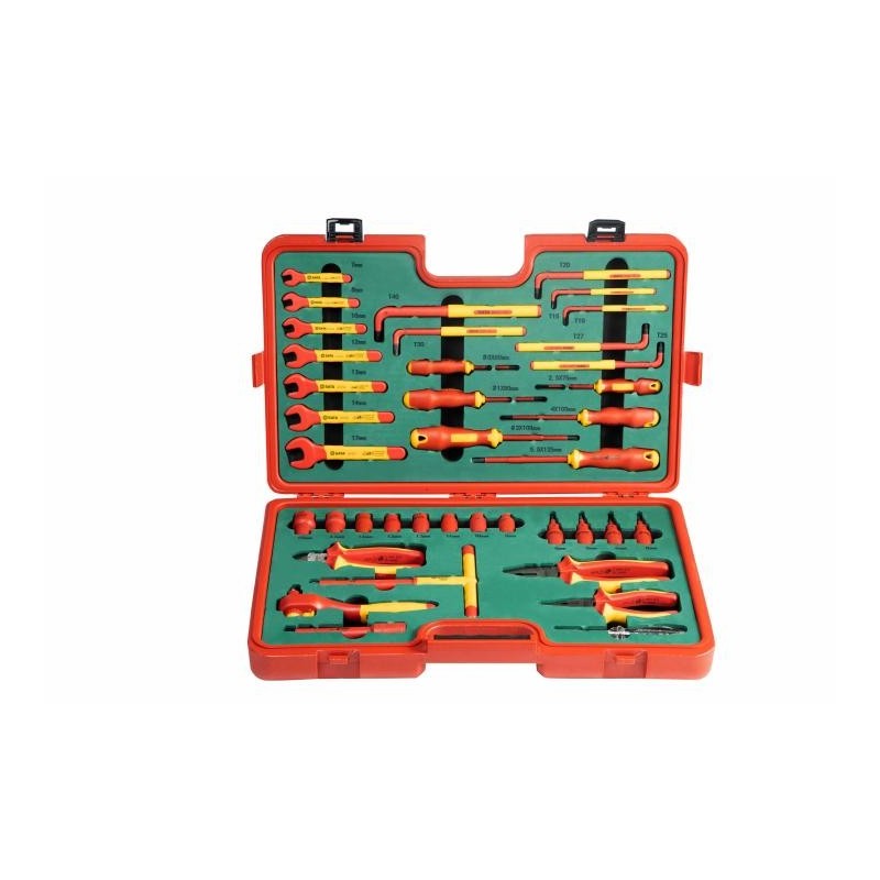 Sata 39 Tlg. 3/8 Zoll Universal-Werkzeugsatz isoliert