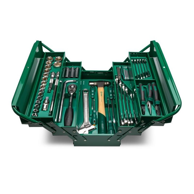 Sata 70 Tlg. Basiswerkzeugset incl. Werkzeugkasten aus Metall (6-Kant)