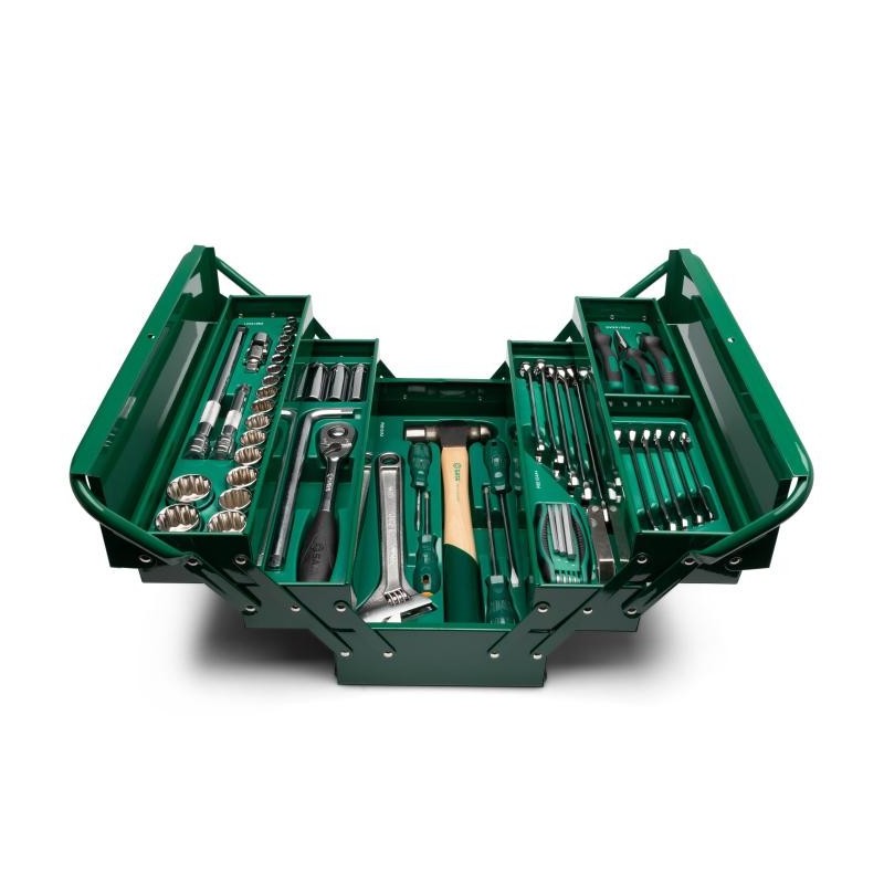 Sata 71 Tlg. Basiswerkzeugset incl. Werkzeugkasten aus Metall (12-Kant