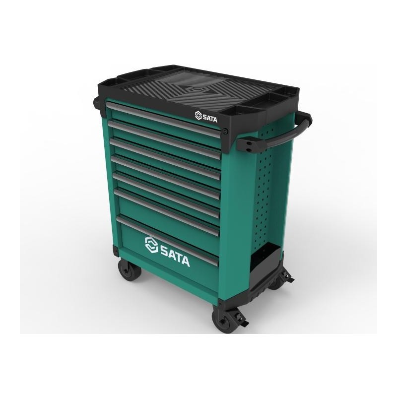 Sata Werkstattwagen mit 7 Schubladen - Pro (Grün)
