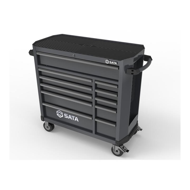 Sata Werkstattwagen mit 11 Schubladen - Pro (Schwarz)