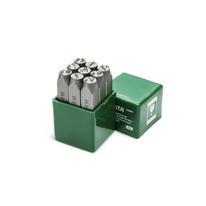 Sata 9 Tlg. Zahlen-Prägestempel-Satz 8mm