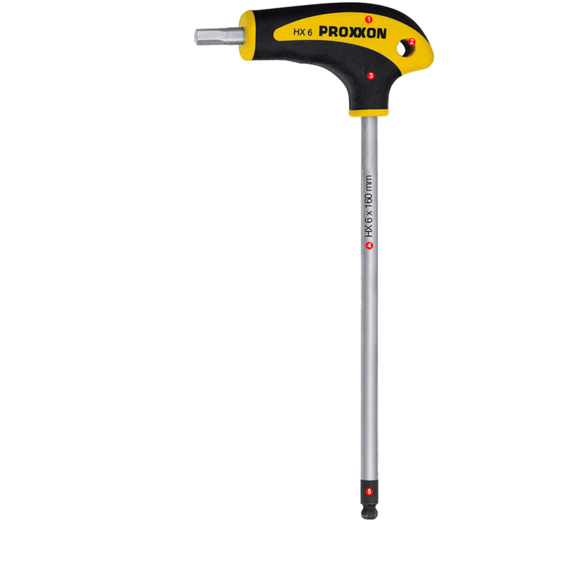 PROXXON L-Griff-Schraubendreher HX 2 x 110