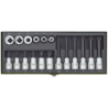 PROXXON Spezial-Steckschlüsselsatz für Vielzahnschrauben XZN (18-teilig)
