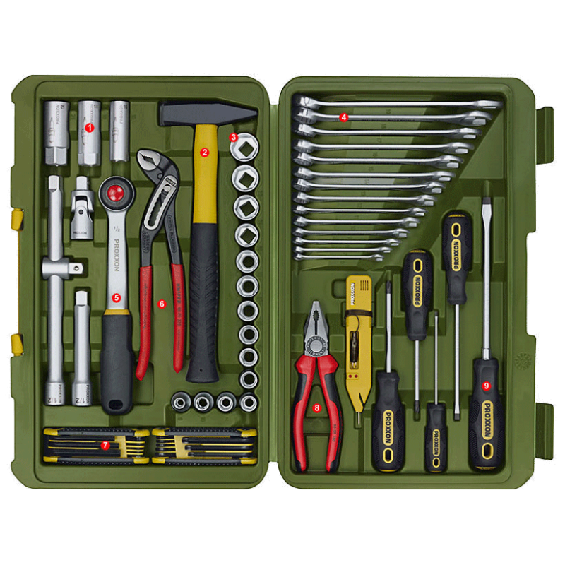 PROXXON PKW- und Universalwerkzeugkoffer (47-teilig)