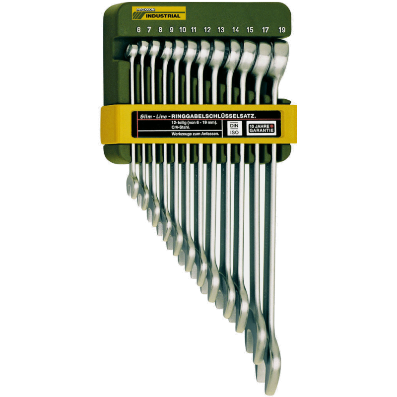 PROXXON SlimLine-Ring-Maulschlüsselsatz 6 - 19 mm (12-teilig)