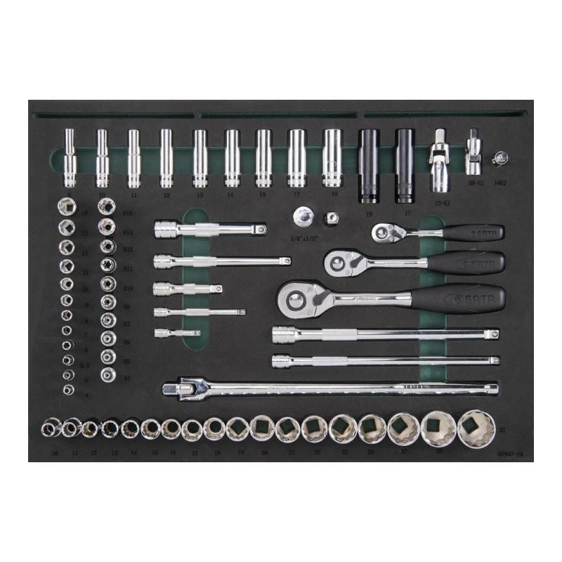 Sata 239 Tlg. Kfz-Master Werkzeugset mit Einlage für Werkstattwagen