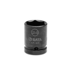 Sata 1/2 Zoll 6-Kant Kraft-Stecknuss extra dünn 24mm