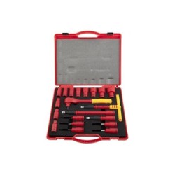 Sata 20 Tlg. 1/2 Zoll 6-Kant Steckschlüssel Satz isoliert