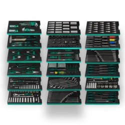 Sata 416 Tlg. Werkzeug-Set mit EVA Einlagen für Werkstattwagen - XL
