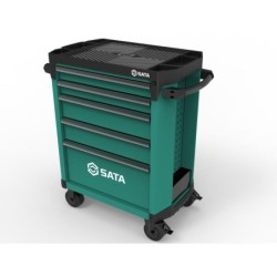 Sata Werkstattwagen mit 5 Schubladen - Pro (Grün)