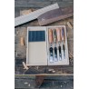 Kirschen Stechbeitelsatz W.I.N.A.C im Holzkasten, 4-tlg., mit Skateboa