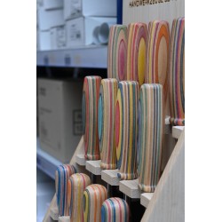 Kirschen Thekenaufsteller aus Esche inkl. laminiertem Flyer, W.I.N.A.C