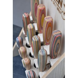 Kirschen Thekenaufsteller aus Esche inkl. laminiertem Flyer, W.I.N.A.C