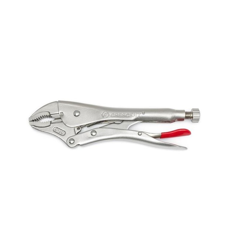 Crescent 7" Curved Jaw Gripzange with Wire Cutter